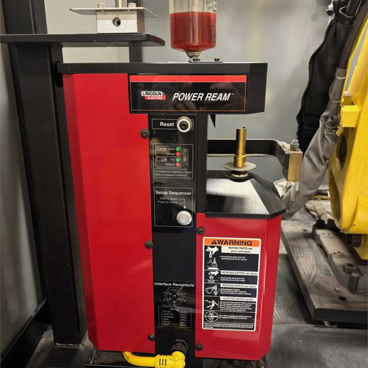 Fabrication automation cell documented during a machinery and equipment appraisal