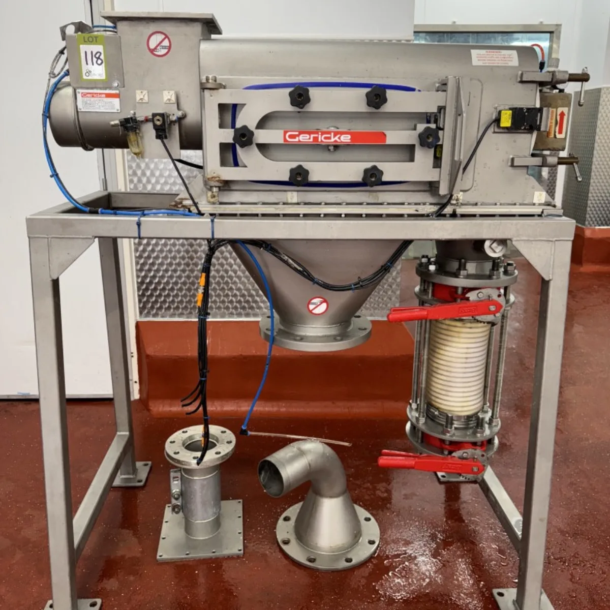 Food processing line documented during an equipment appraisal