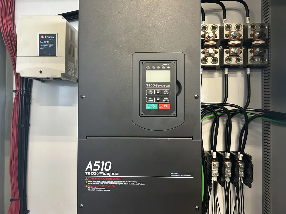 Industrial drive and electrical systems documented during a plant appraisal