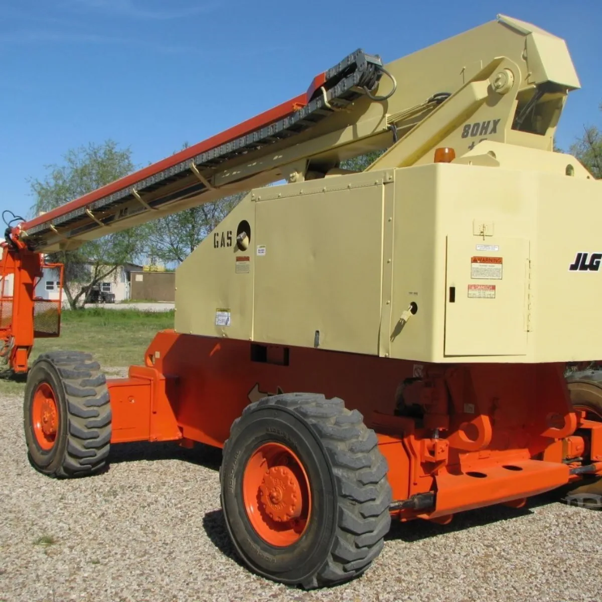 JLG boom lifts documented during an equipment appraisal