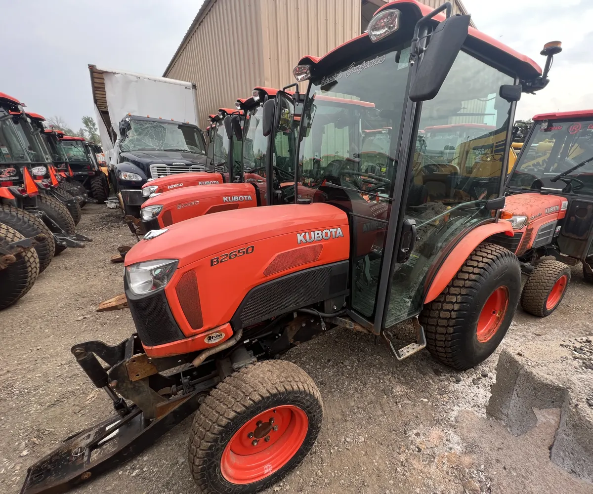 Kubota compact tractor documented during an equipment appraisal