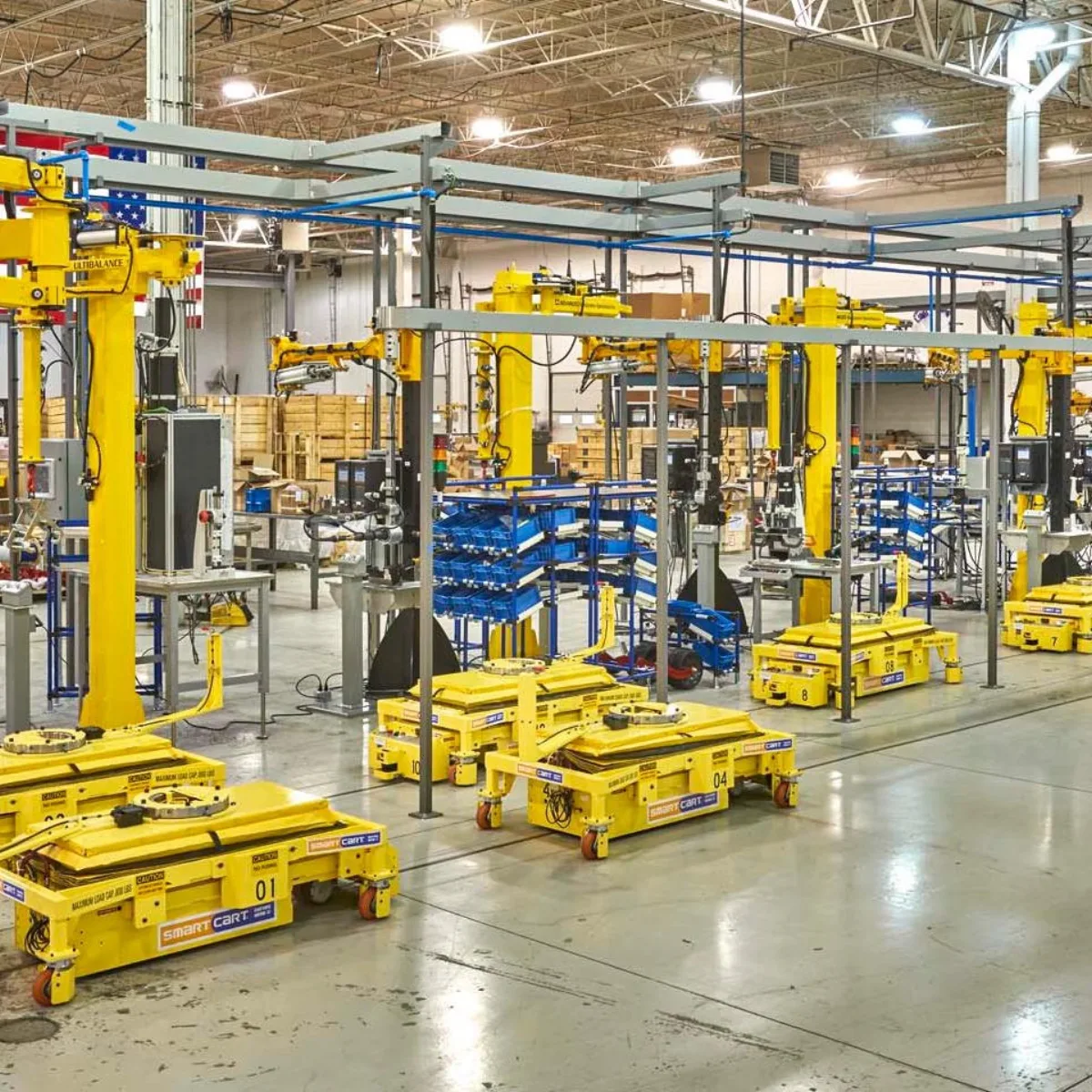 Manufacturing assembly line documented during an equipment appraisal