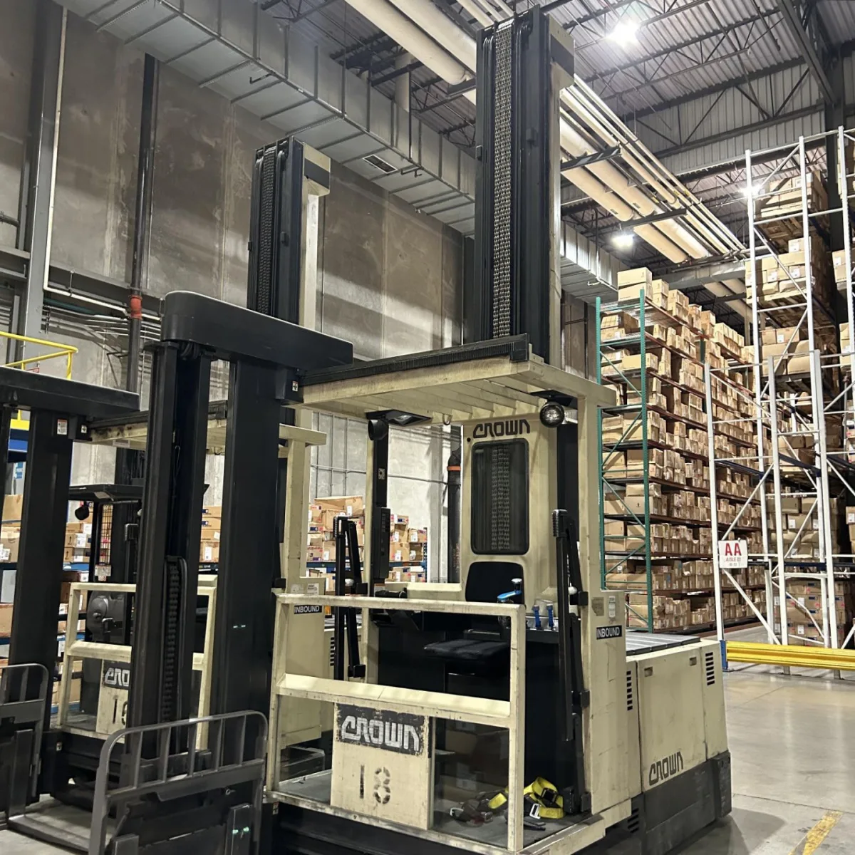 Material handling equipment detail from an on-site appraisal inspection