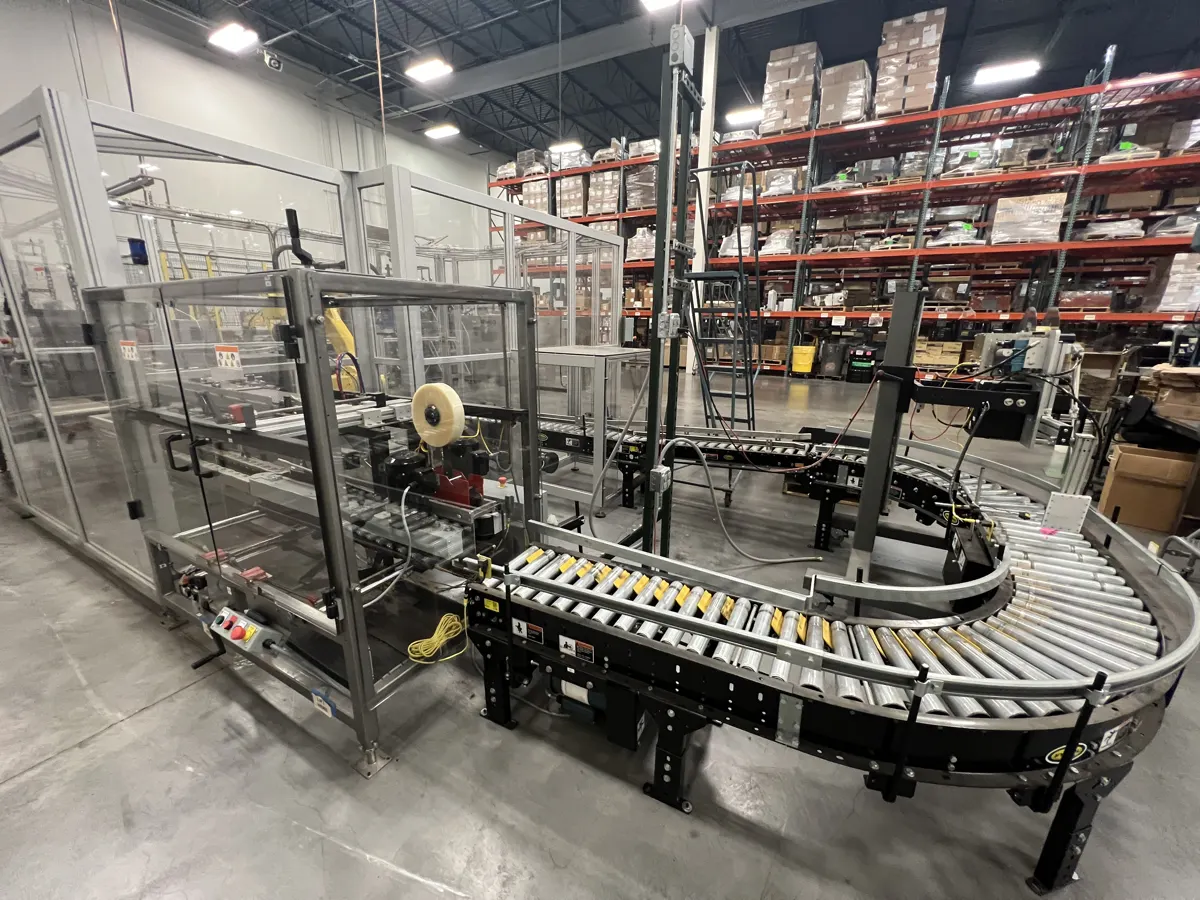 Packaging line and conveyors documented during a plant appraisal